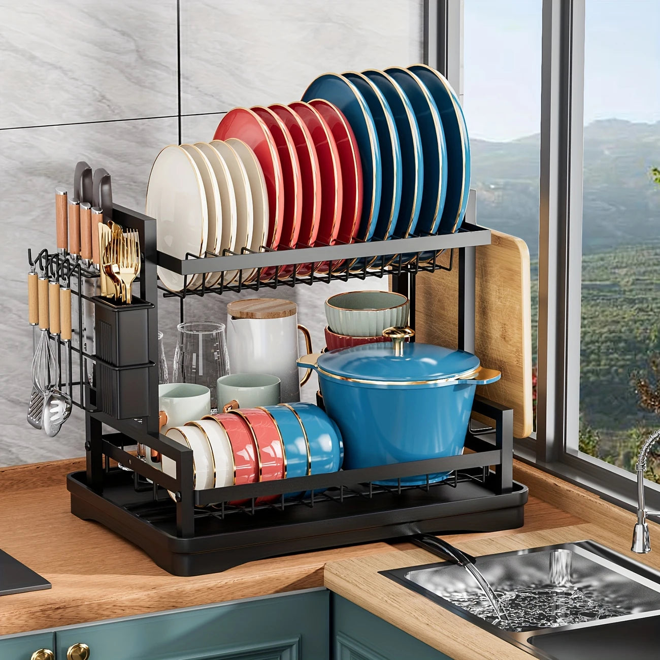 CocinaOrden- El organizador ideal que transforma tu fregadero en un espacio funcional y limpio.