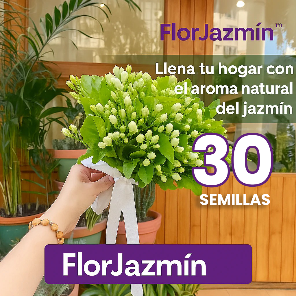 FlorJazmín™ 🌸 Cultiva jazmín en casa y llénala de aroma natural y belleza todo el año.