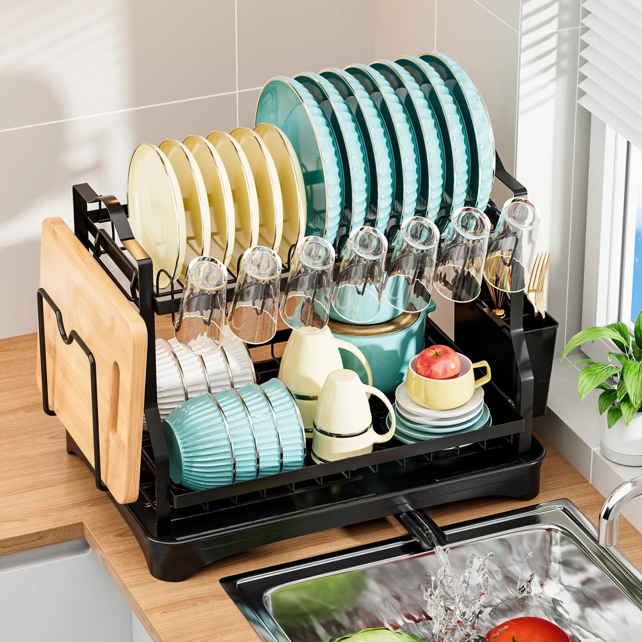 CocinaOrden- El organizador ideal que transforma tu fregadero en un espacio funcional y limpio.