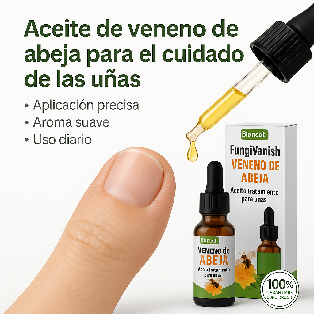 (SUPER OFERTA 2X1) - Aceite de veneno de abeja para eliminar hongos en las uñas