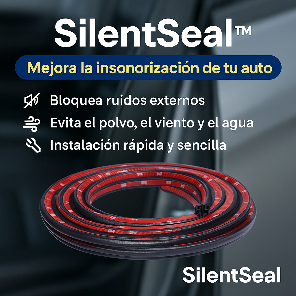 SilentSeal™- insonoriza tu carro hasta un 93.7% con esta goma de 5 metros.