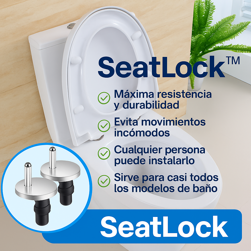 SeatLock™ Bloquea el asiento firmemente y olvídate del bamboleo.