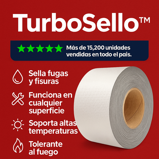 TurboSello™ - Repara cualquier fuga o grieta en segundos y con máxima adherencia.