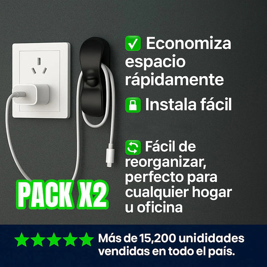 Cablefix™ – Enrolla y organiza tus cables en un solo paso.