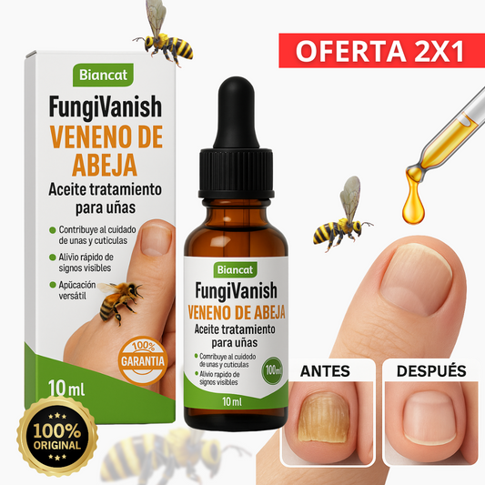 (SUPER OFERTA 2X1) - Aceite de veneno de abeja para eliminar hongos en las uñas